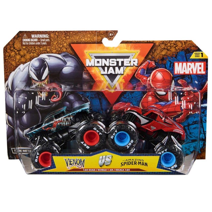 Monster Jam 1:64 Marvel 2-pakning - Spider Man: Venom