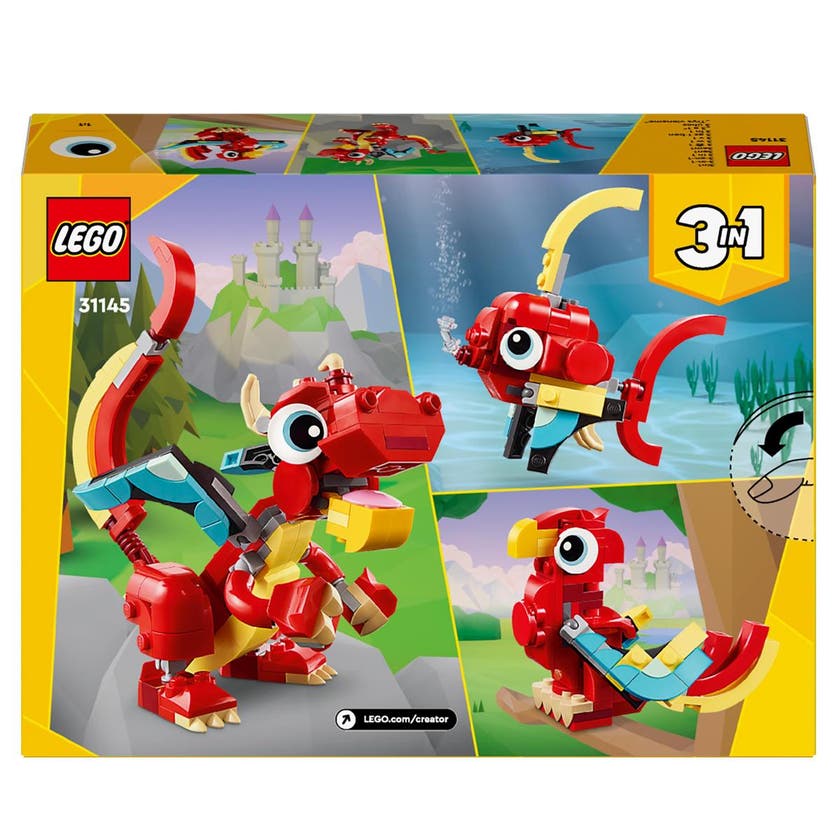 LEGO Creator 31145, Rød drage