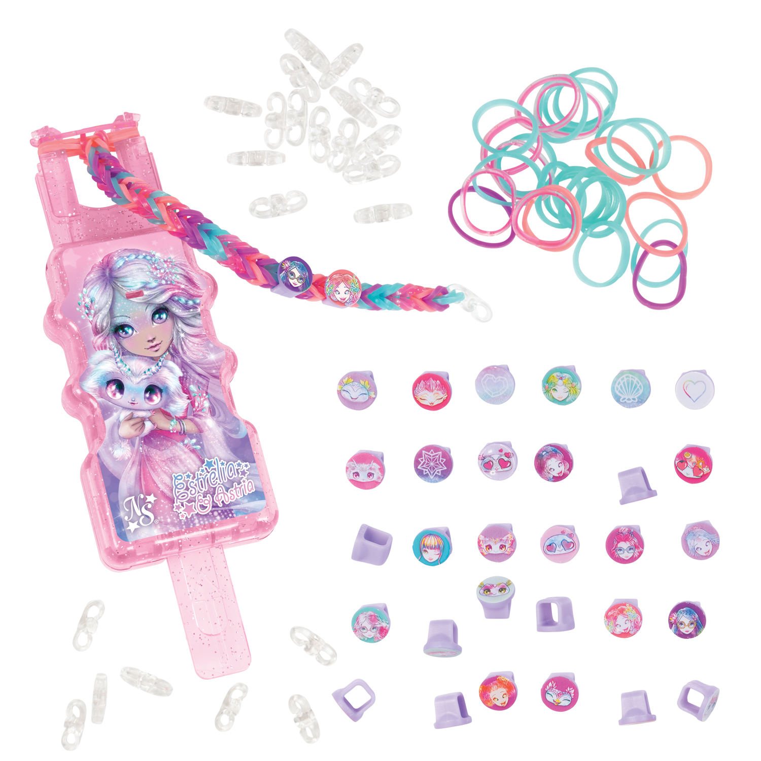 Nebulous Stars Rainbow Loom Auto Loom Perlesett