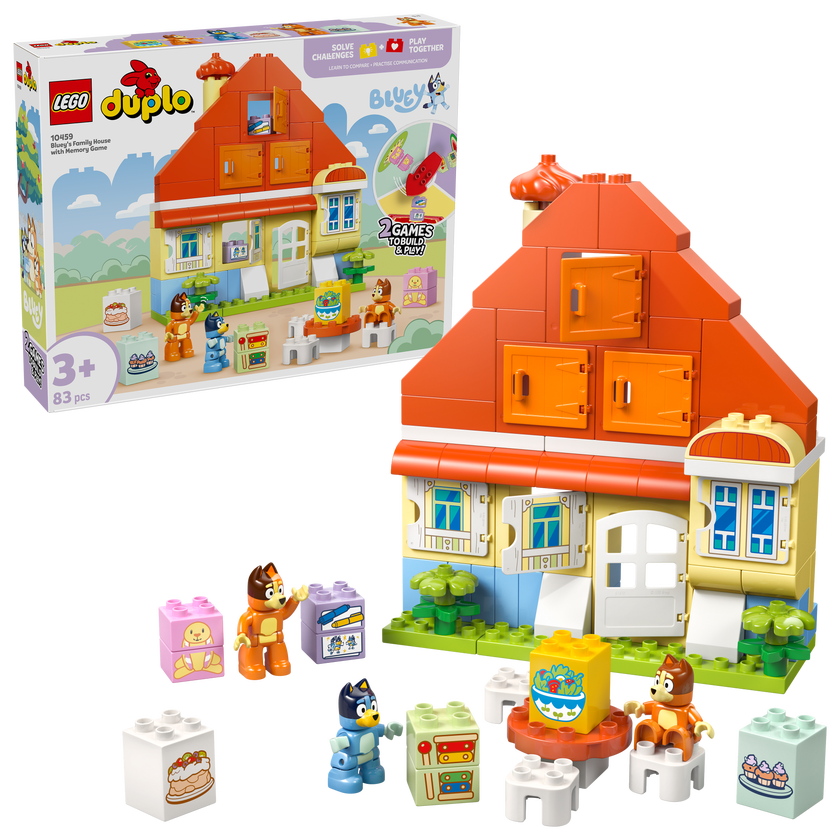 LEGO® DUPLO® Blueys hus med huskespill, interaktivt 10459