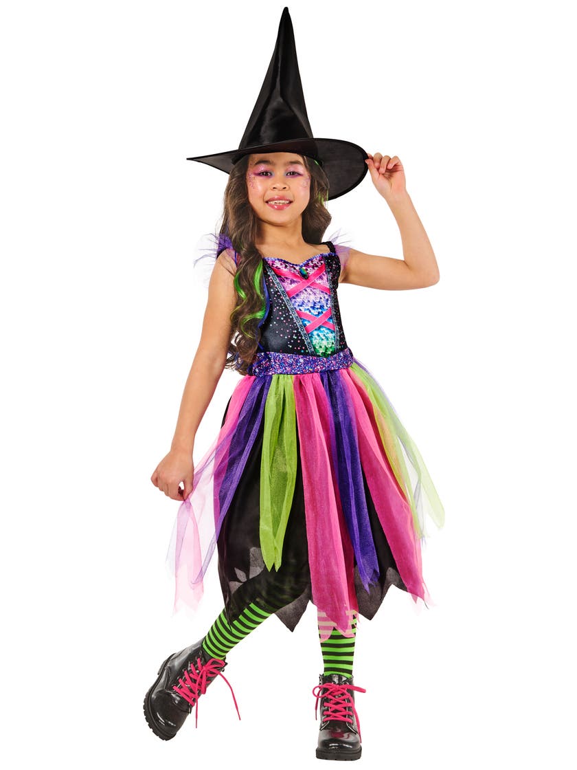 Halloween - Halloween Lys-Natt Hekse 5-6 år