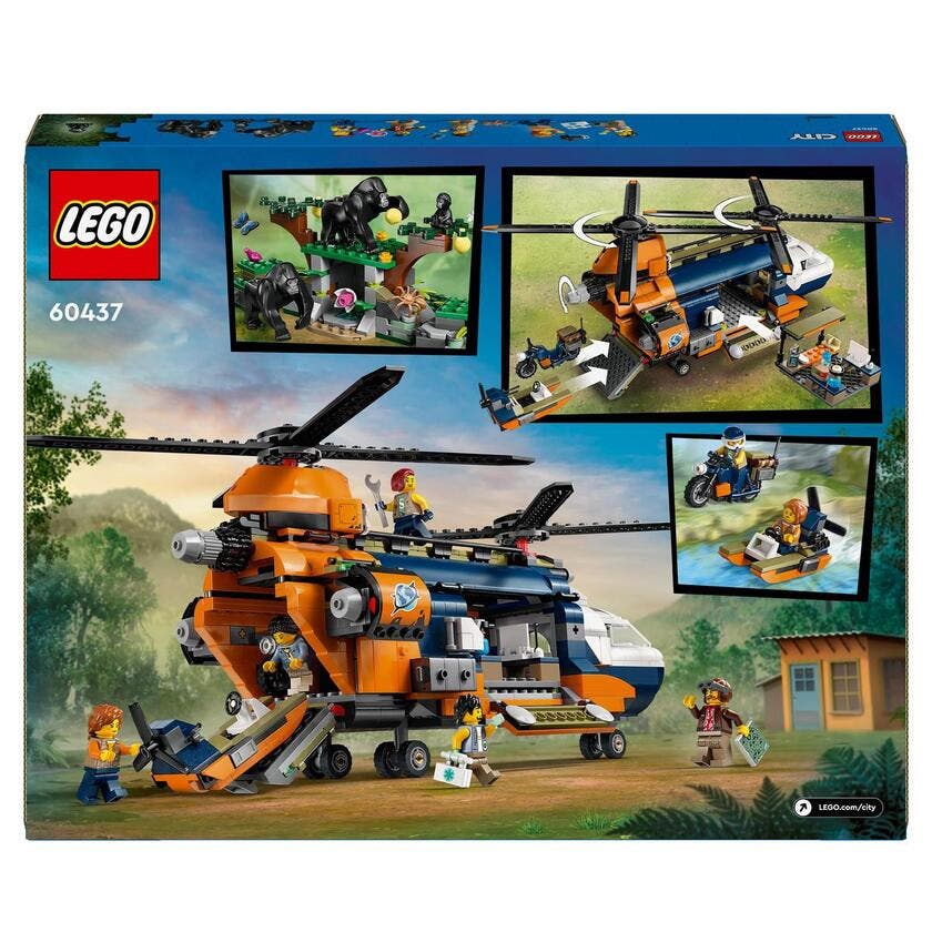 LEGO City 60437, Jungelhelikopter og baseleir