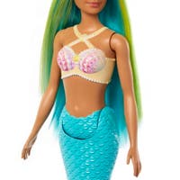 Barbie Mermaid - Blått/Grønt Hår