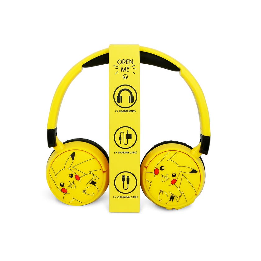 POKEMON Pikachu Trådløse Barnehodetelefoner 85/95dB