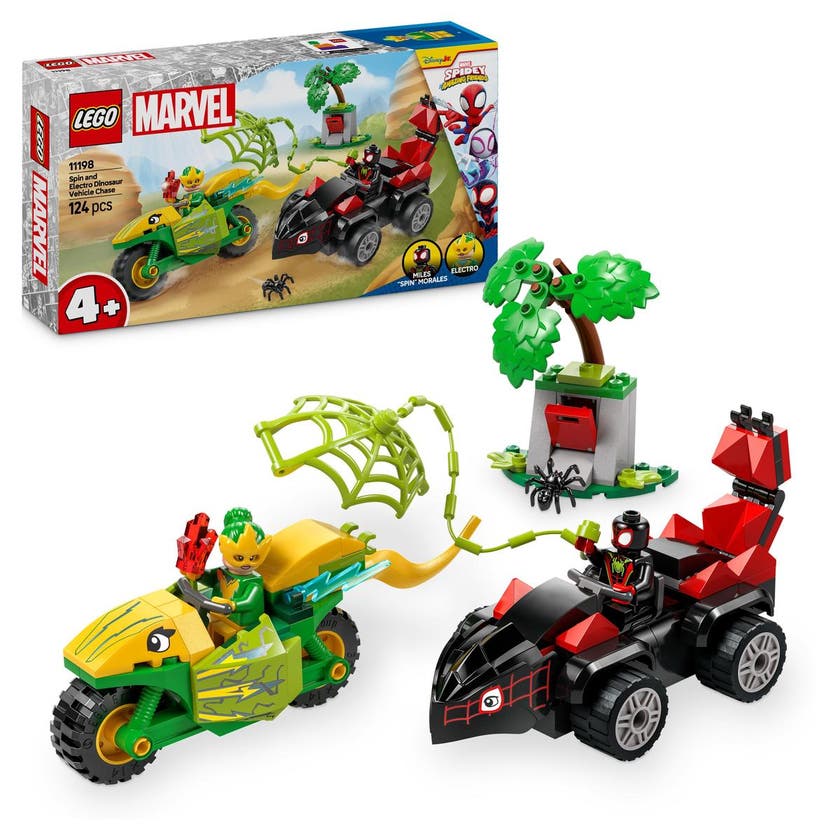 LEGO Spidey 11198, Spins og Electros jakt med dinosaurkjøretøy
