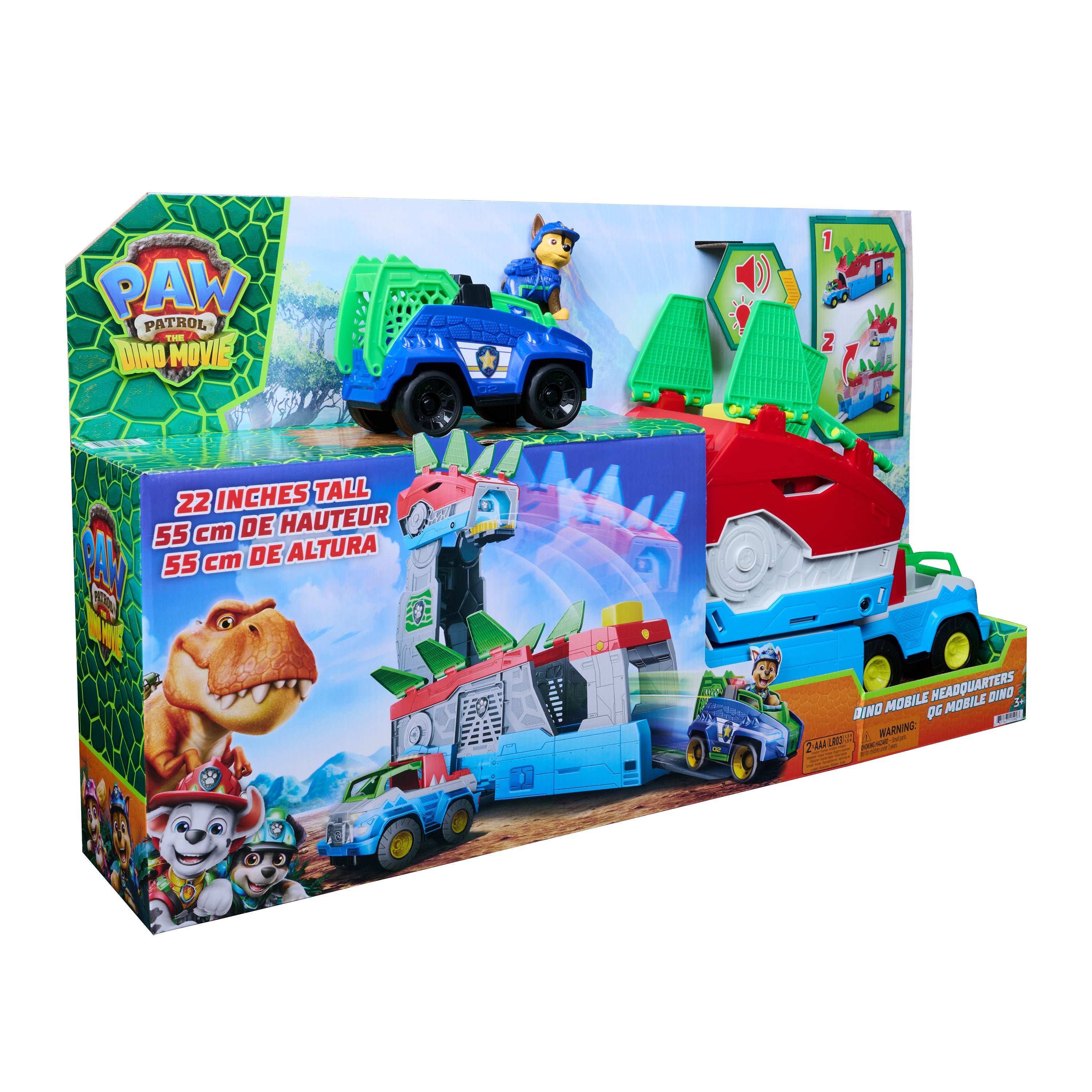 Paw Patrol 2-i-1 Dinosaur Mobil Hovedkvarter