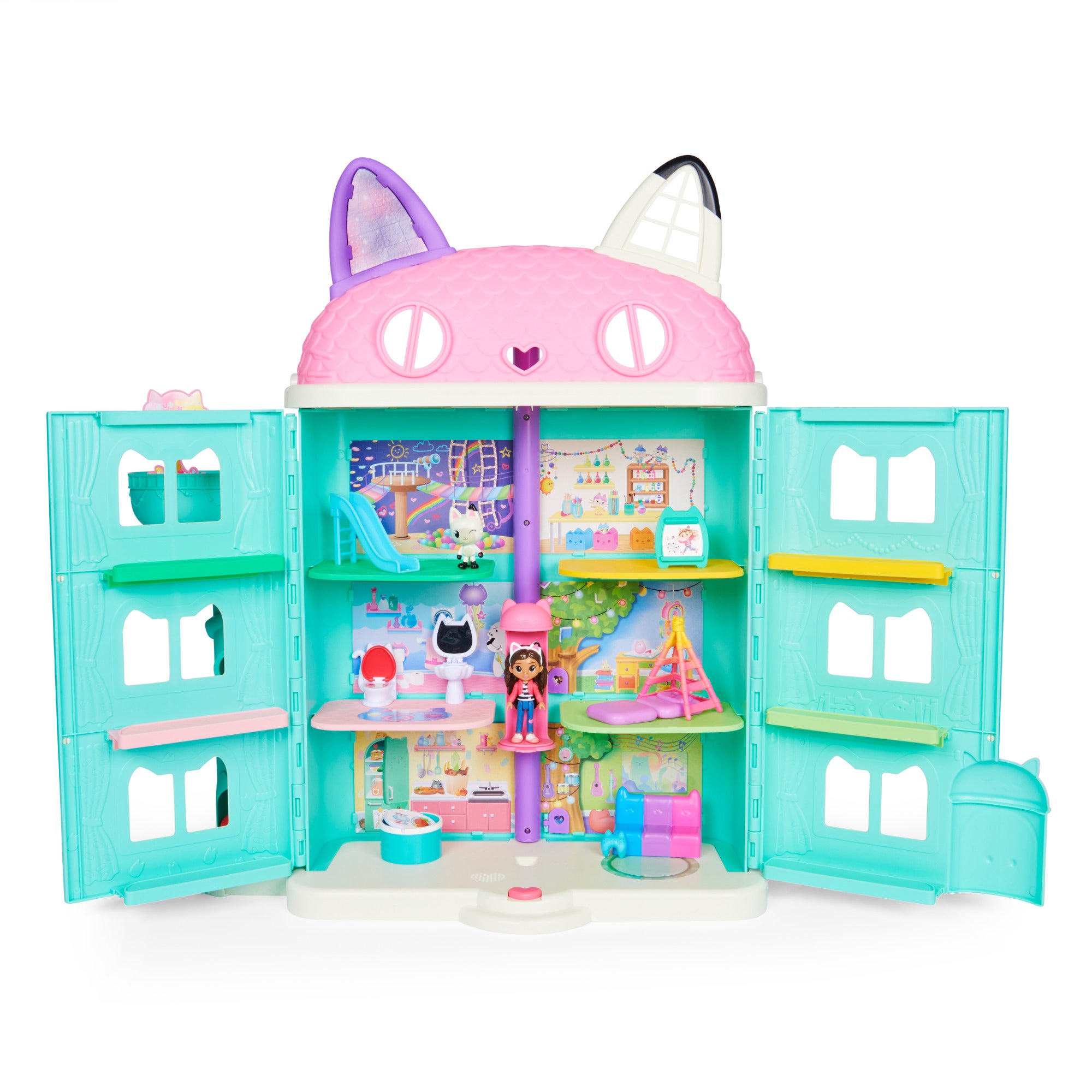 Gabby's Dollhouse Purrfect Dukkehus med 2 dukker og møbler