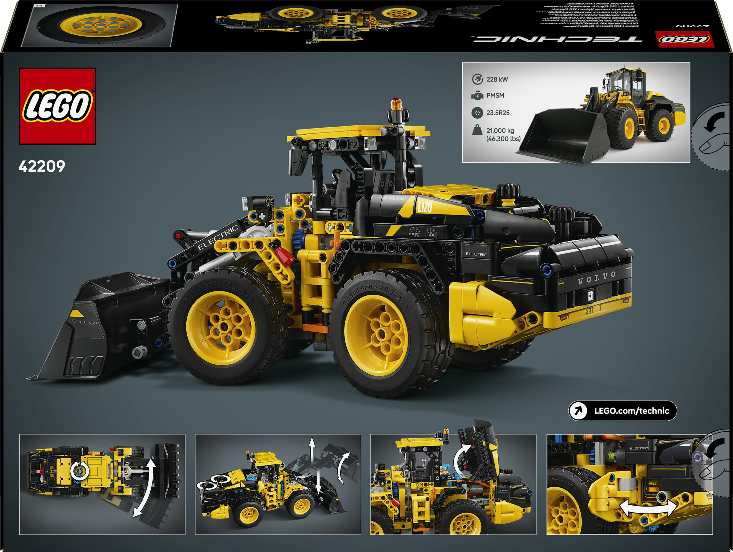 LEGO Technic 42209, Volvo L120 elektrisk hjullaster