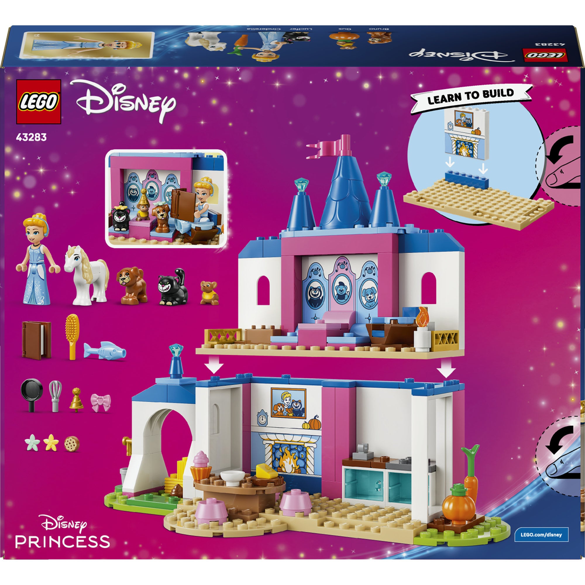  LEGO® ǀ Disney Princess Slott med Askepott og dyrevennene 43283