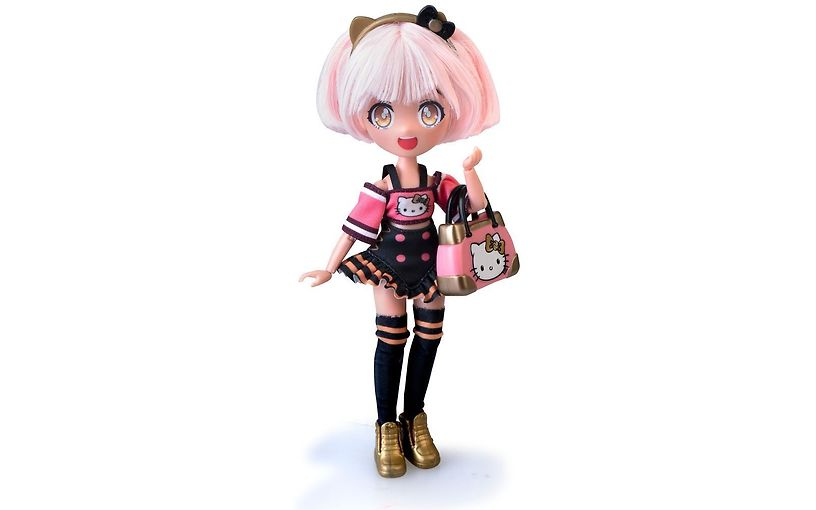 Hello Kitty Golden Diva Roller Dukke