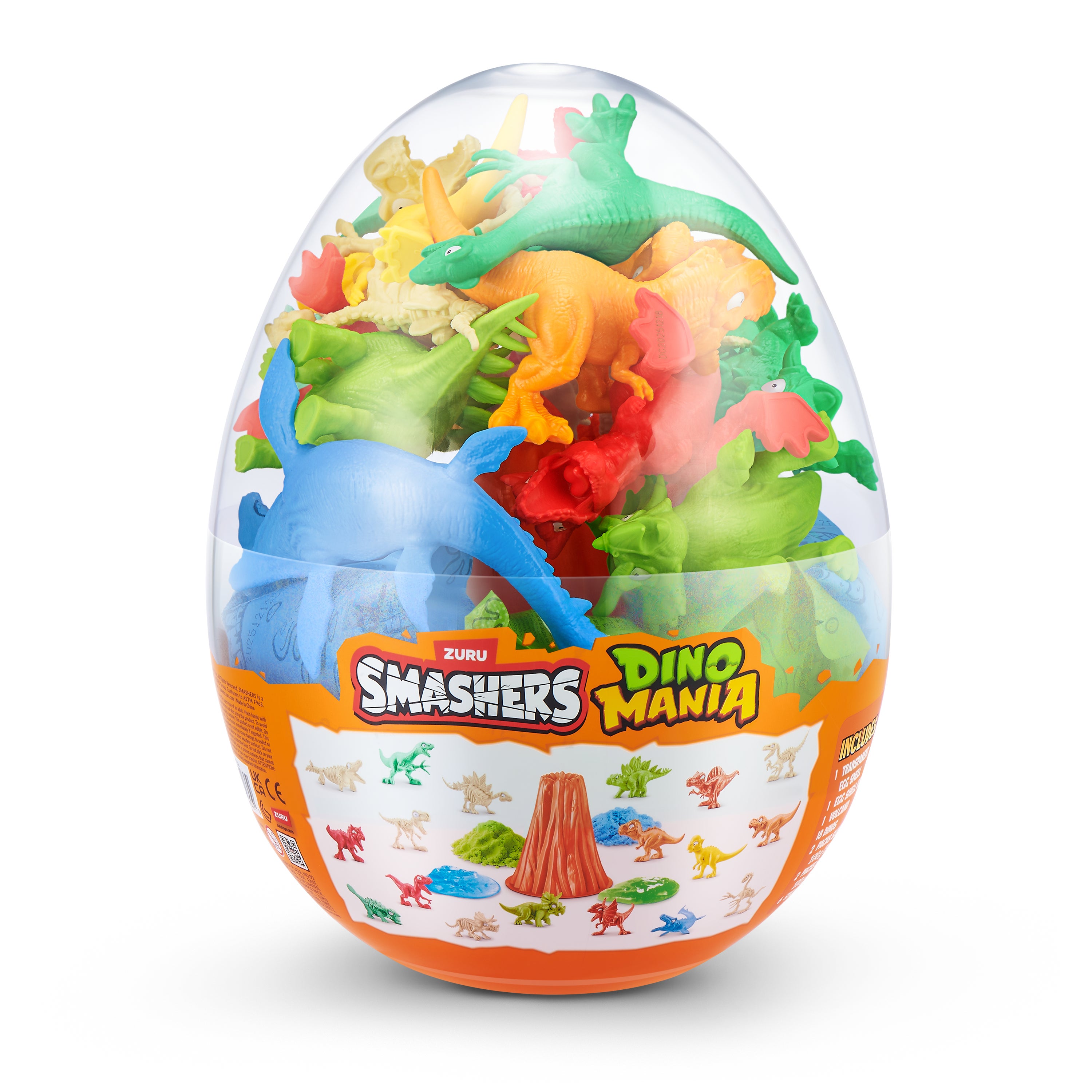 Smashers Dino Mania Stort egg