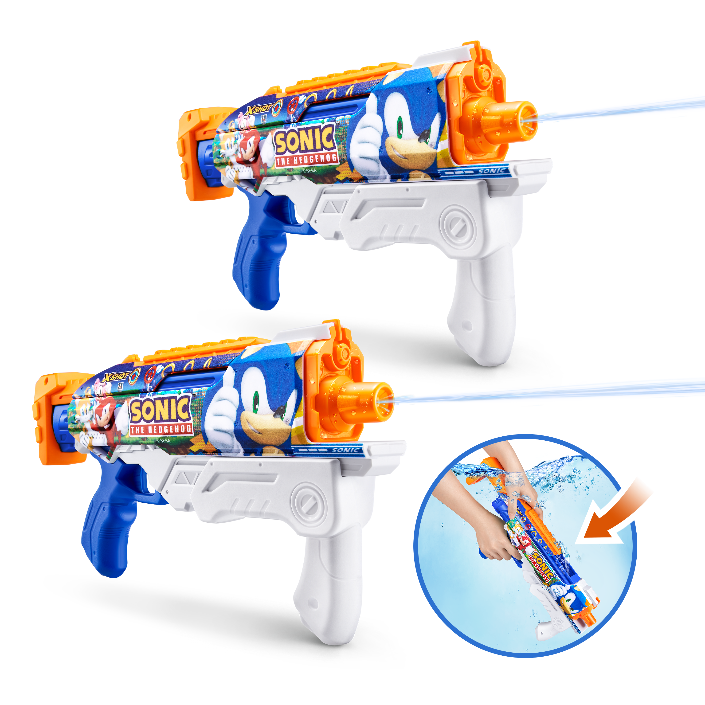 XSHOT Water RASK PÅFYLLING SKALLER Sonic 2-pakning
