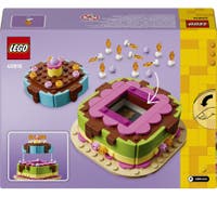 LEGO® Bursdagskake med dekorasjoner. Gøyalt gavesett. Bordpynt 40815