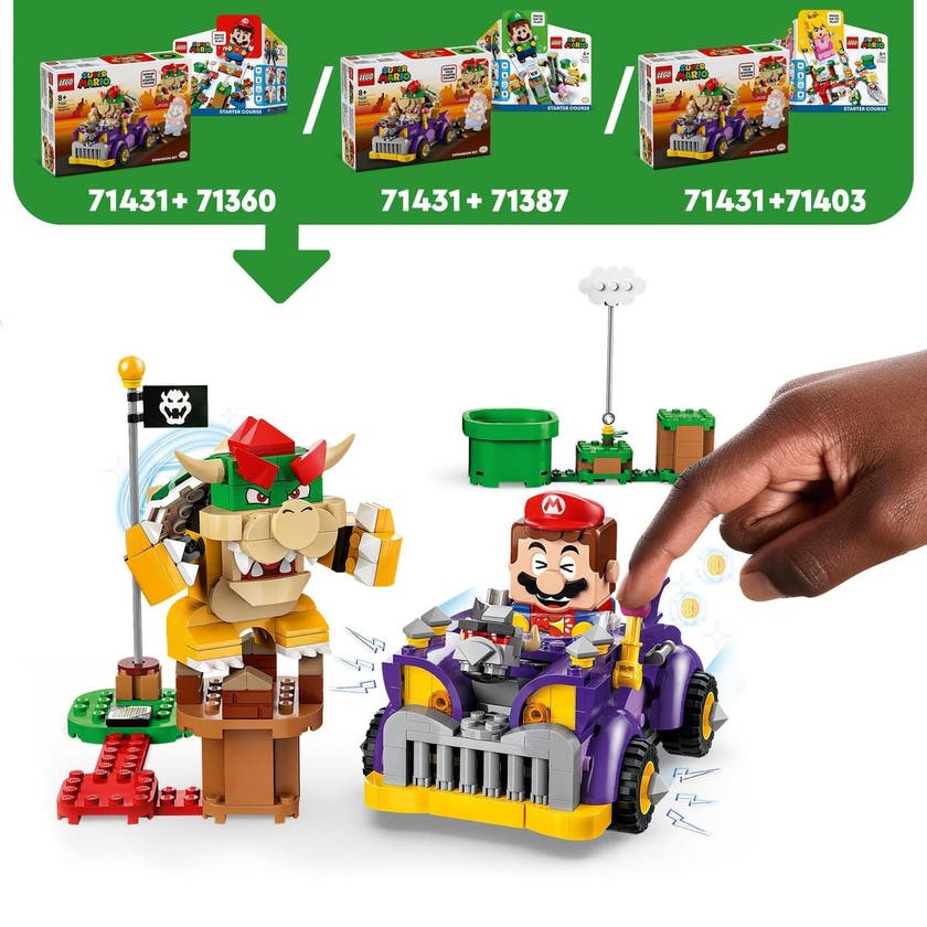 LEGO Super Mario 71431, Bowsers muskelbil – Ekspansjonssett