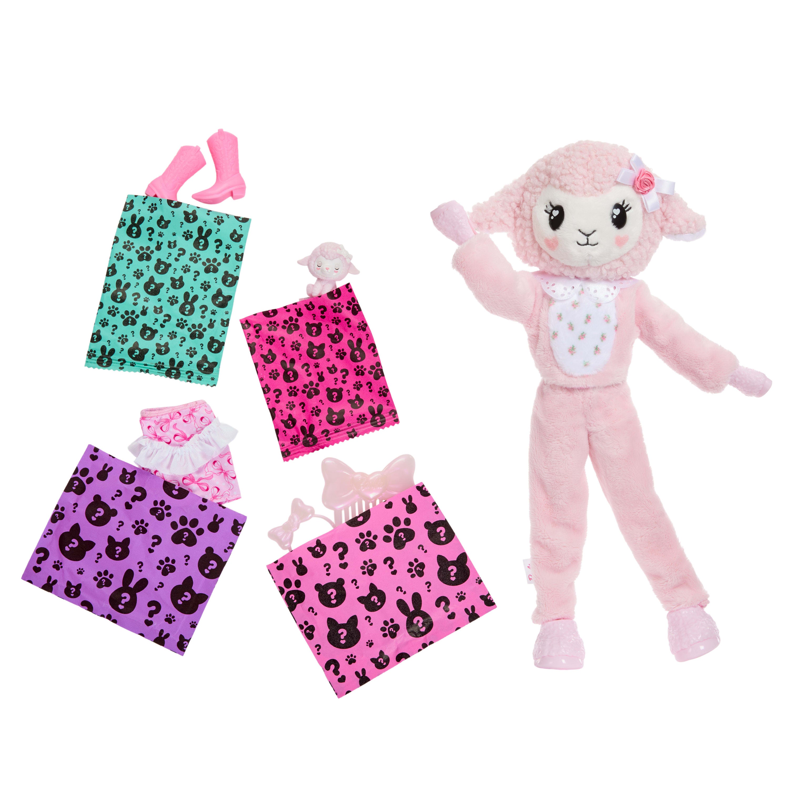 Barbie Cutie Reveal Cuddly lam med 10 overraskelser