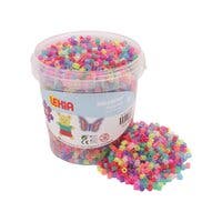 Rørperler i bøtte 5000 stk glitter