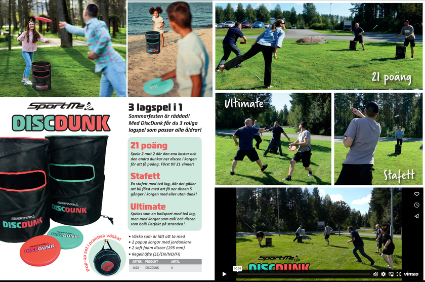 Discdunk, 3 spill i 1