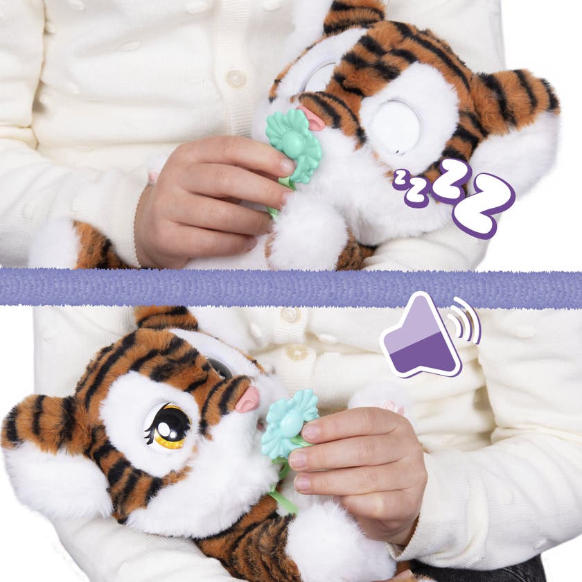 Baby Paws Tiger med snuttedyne og napp