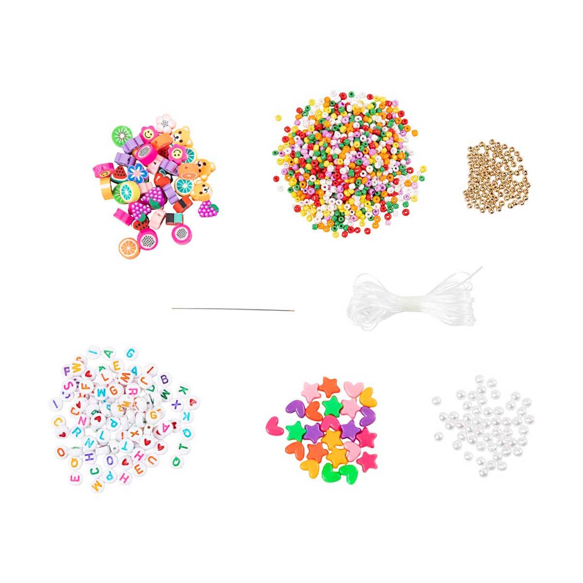 Mini DIY Mix Smykker, Fargerike Armbånd, 1 Forp.