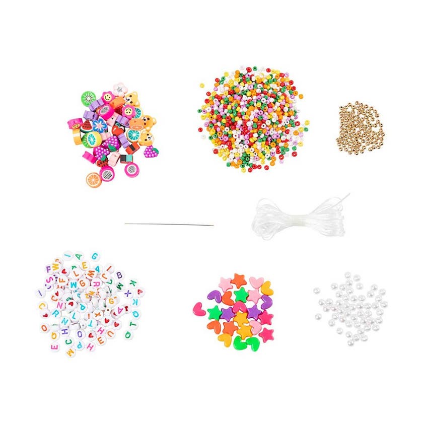 Mini DIY Mix Smykker, Fargerike Armbånd, 1 Forp.