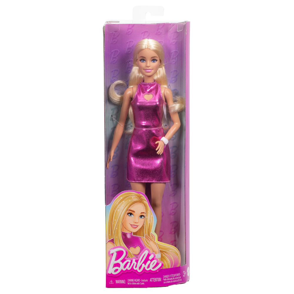 Barbie Fashionistas - Metallicrosa Minikjole