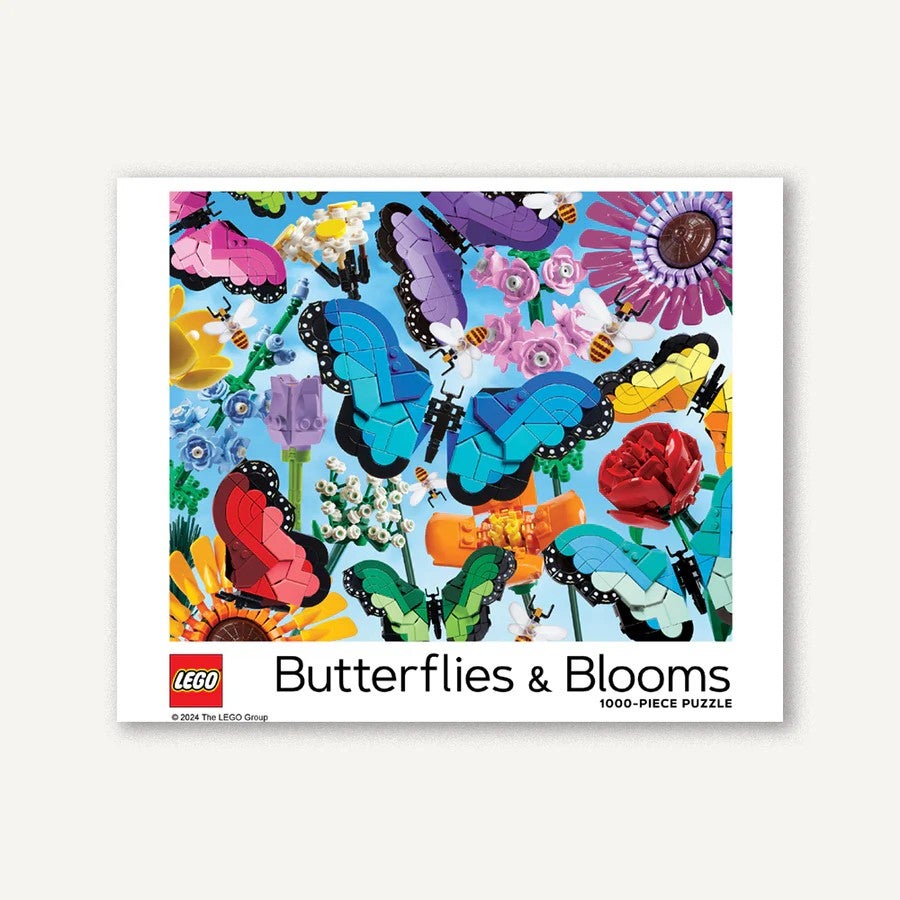 LEGO® Sommerfugler og blomster puslespill med 1000 deler