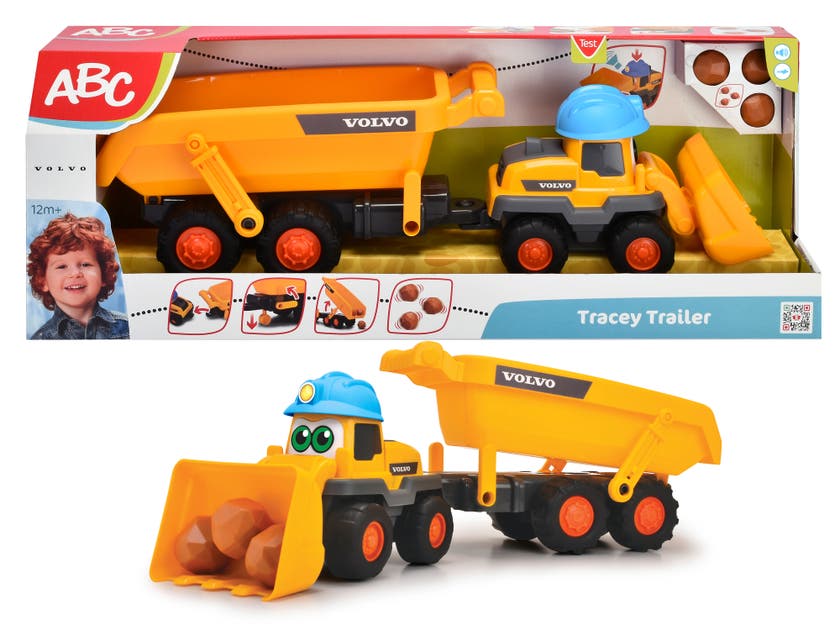 ABC Tracey Volvo Hjullaster med Tilhenger, 65 cm