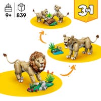 LEGO® Creator 3-i-1 Ville dyr: Majestetisk løve 31386