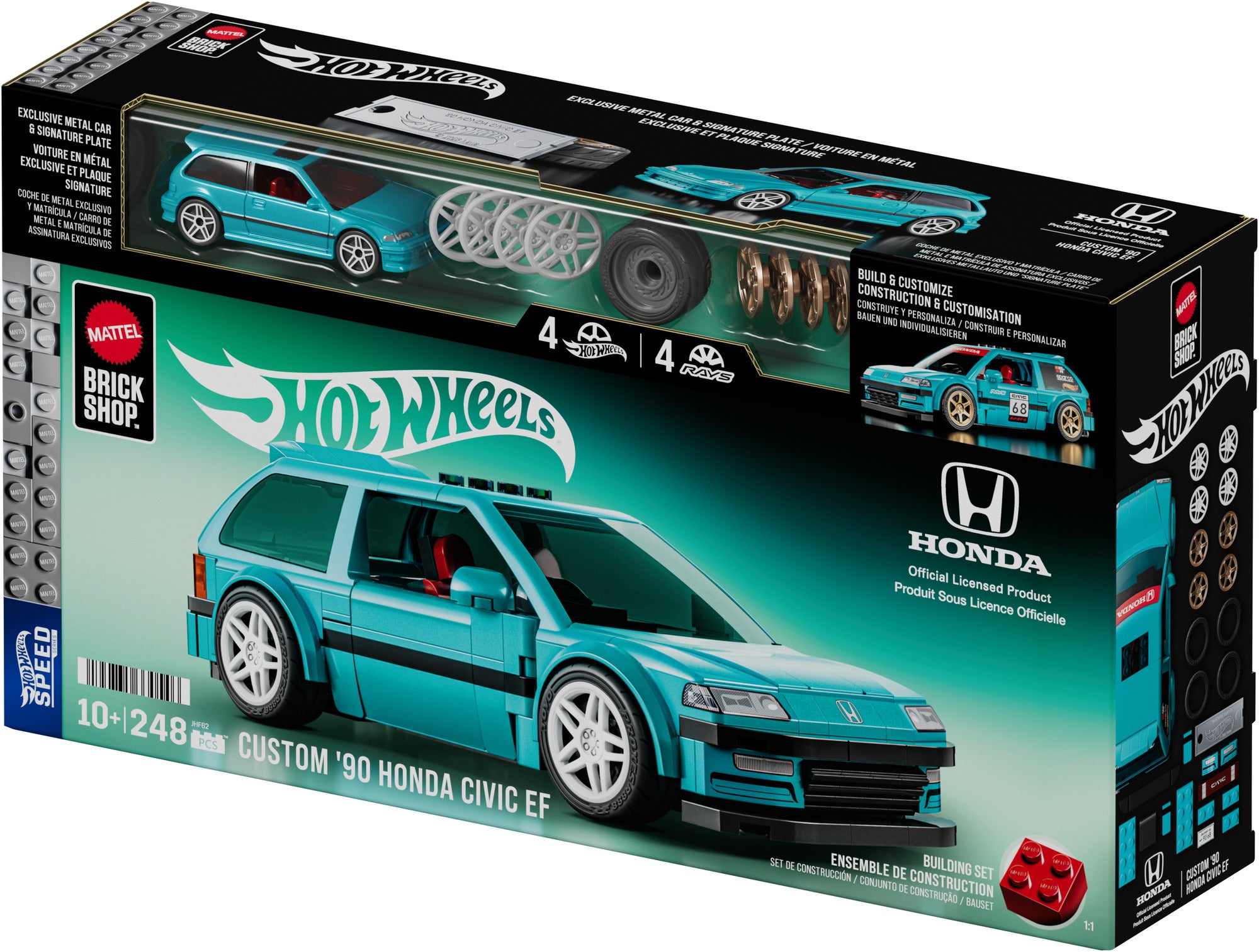 Mattel Brick Shop Speed Series Honda Custom '90 Civic EF