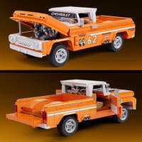 Mattel Brick Shop Hot Wheels Custom '62 Chevy Pickup konstruksjonsleke