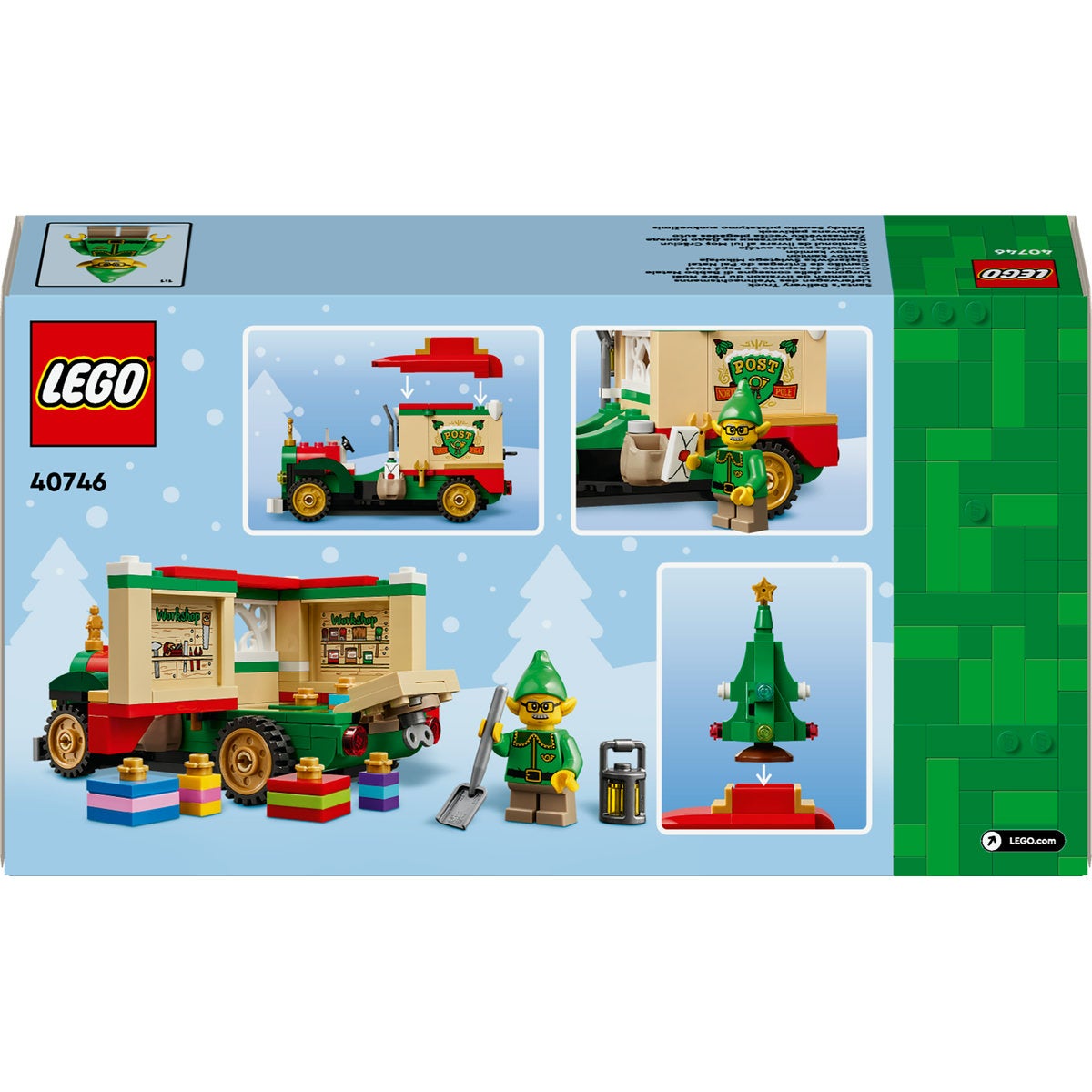 LEGO® Julenissens budbil Lekebil for rollelek 40746