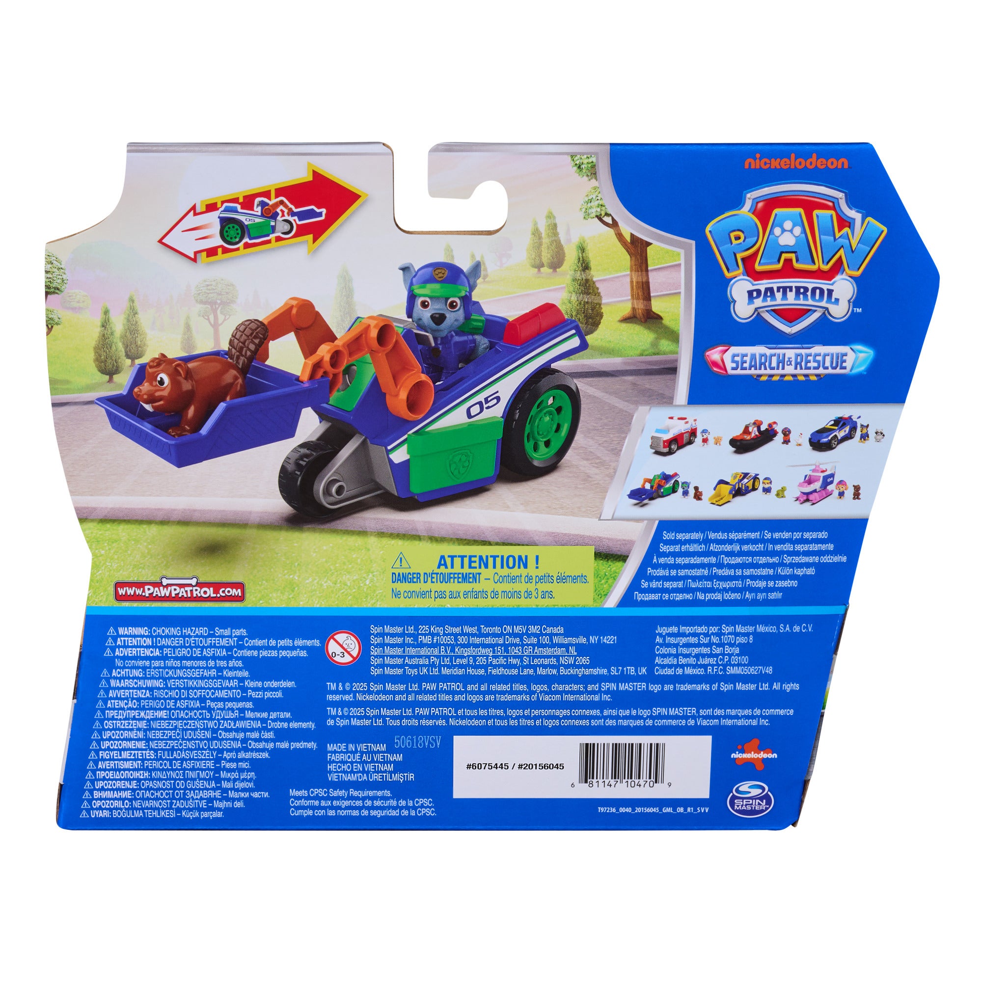 Paw Patrol Rockys Rescue Recycler med figur og ekorn