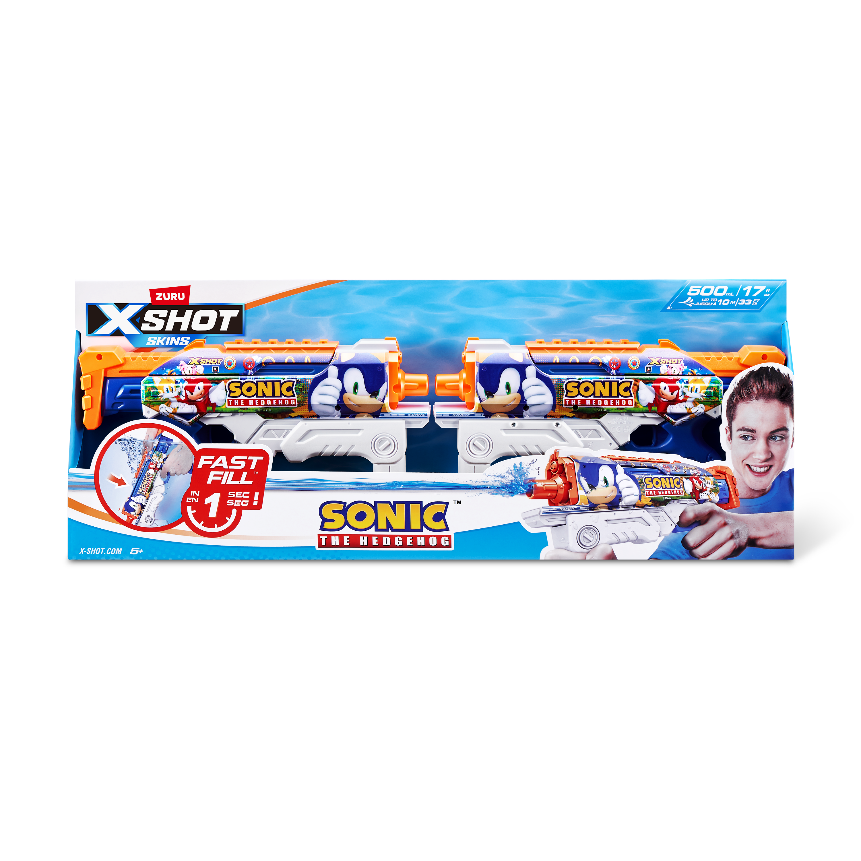 XSHOT Water RASK PÅFYLLING SKALLER Sonic 2-pakning