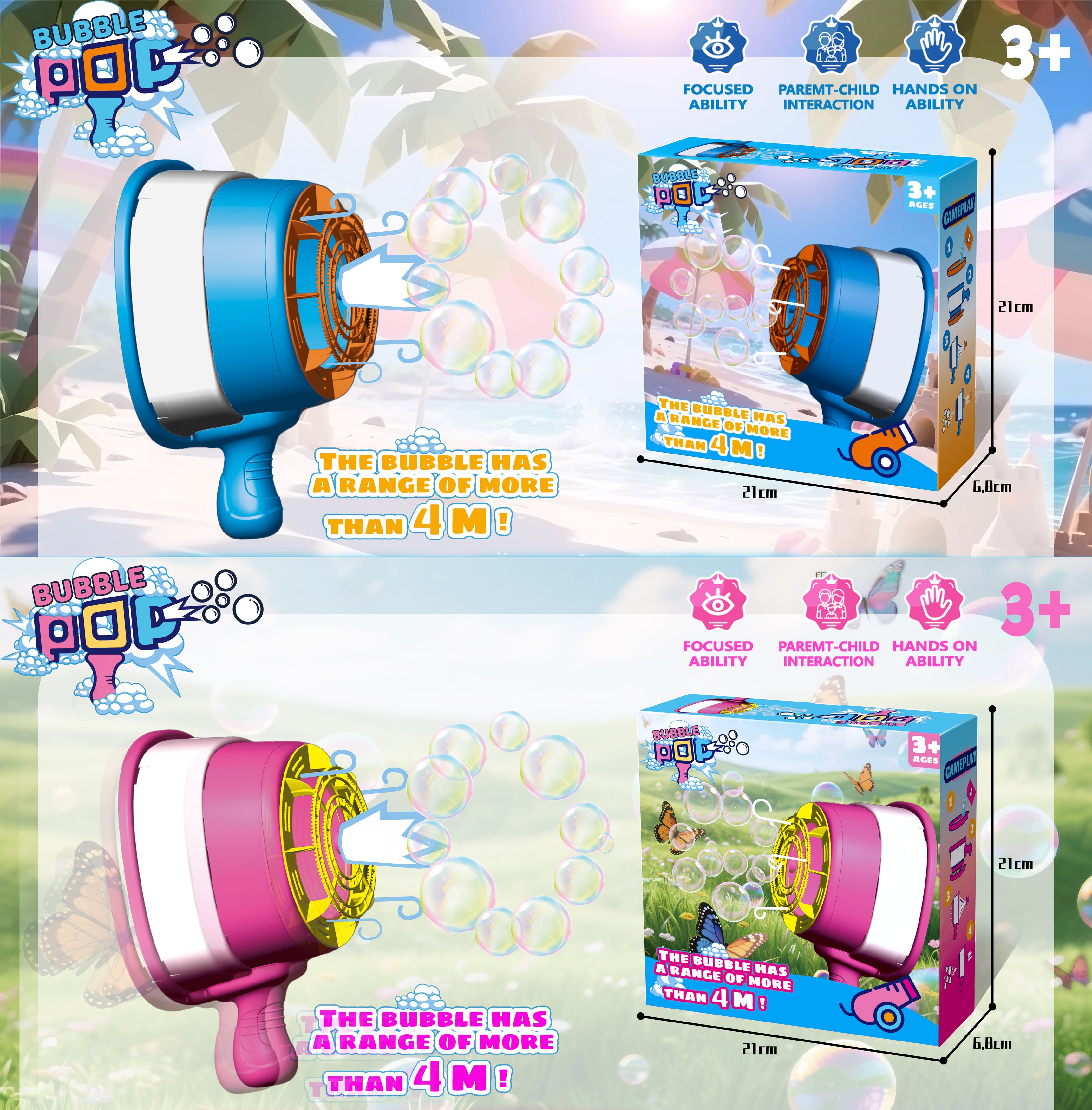 Såpeboble-Airzooka 27 cm