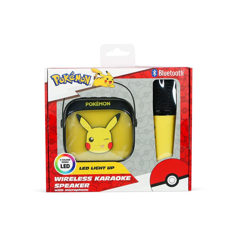 Pokémon Karaokehøyttaler Pikachu LED-mikrofon