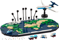 LEGO® Reiseminner. Byggesett med verdenskart 41838