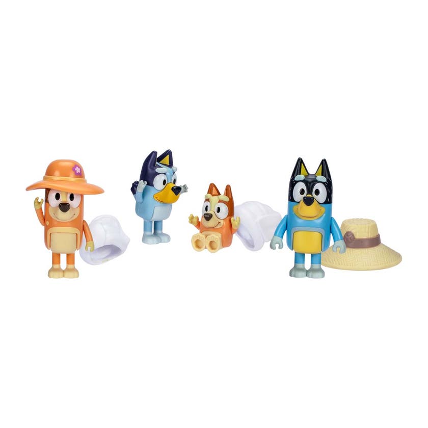 Bluey, feriefigur 4-pk familietur