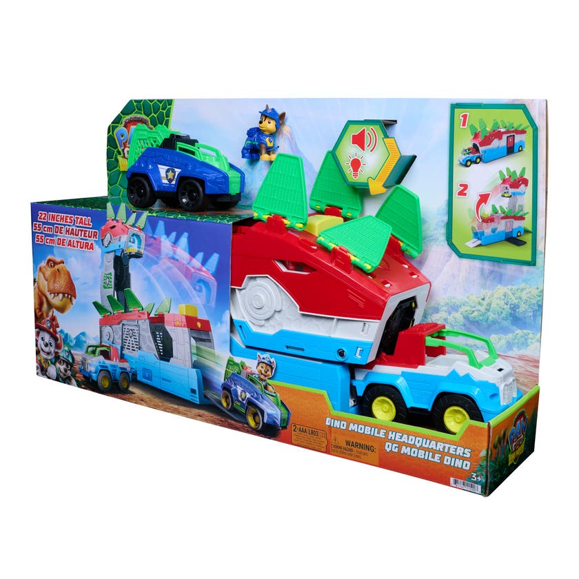 Paw Patrol 2-i-1 Dinosaur Mobil Hovedkvarter