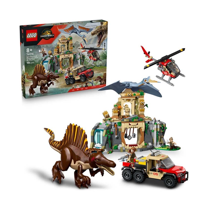 LEGO Jurassic World 76976, Flyoppdrag med spinosaurus og quetzalcoatlus