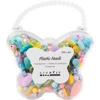 Klassiske perler, blandede farger, 193 g, Dia. 5-35 mm