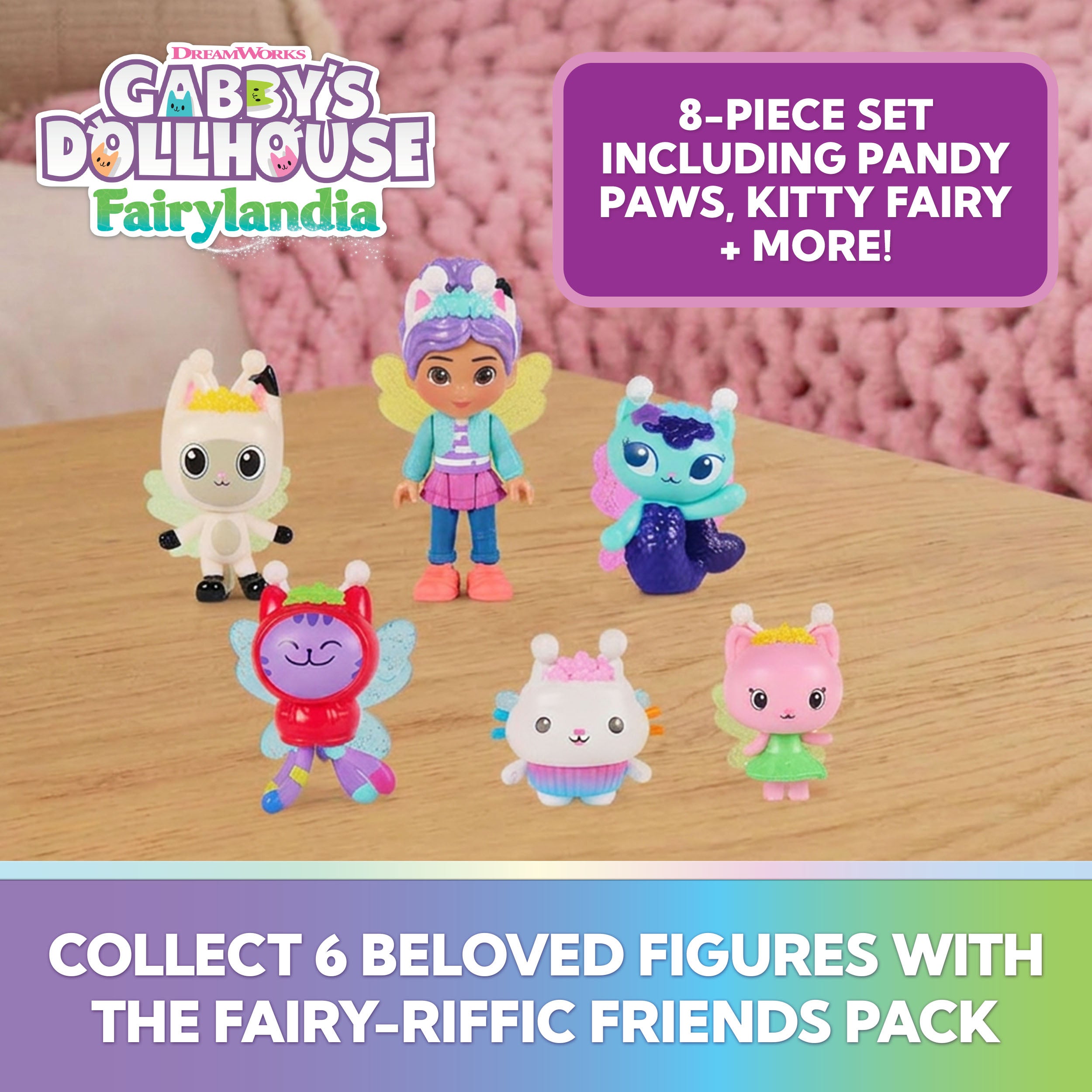 Gabby's Dollhouse Fairylandia Figurset med 6 Karakterer