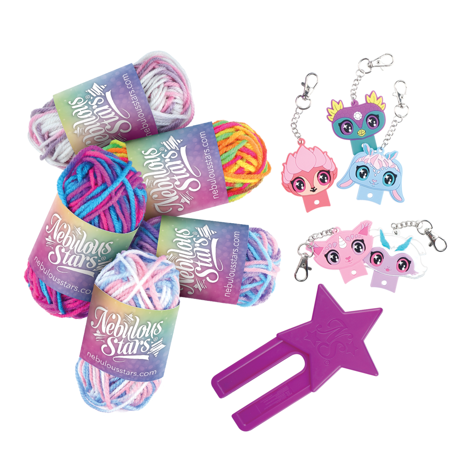 Nebulous Stars Pompom Animoulous sett