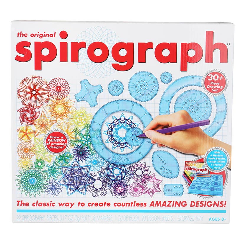 Spirograph-sett med tusjpenn (med tusjpenner)