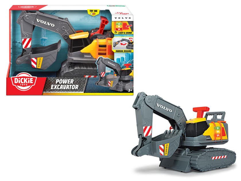 Dickie Toys Volvo Power Gravemaskin, 30 cm