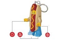 HOT DOG MAN Nøkkellykt: nøkkelring med LED-lys