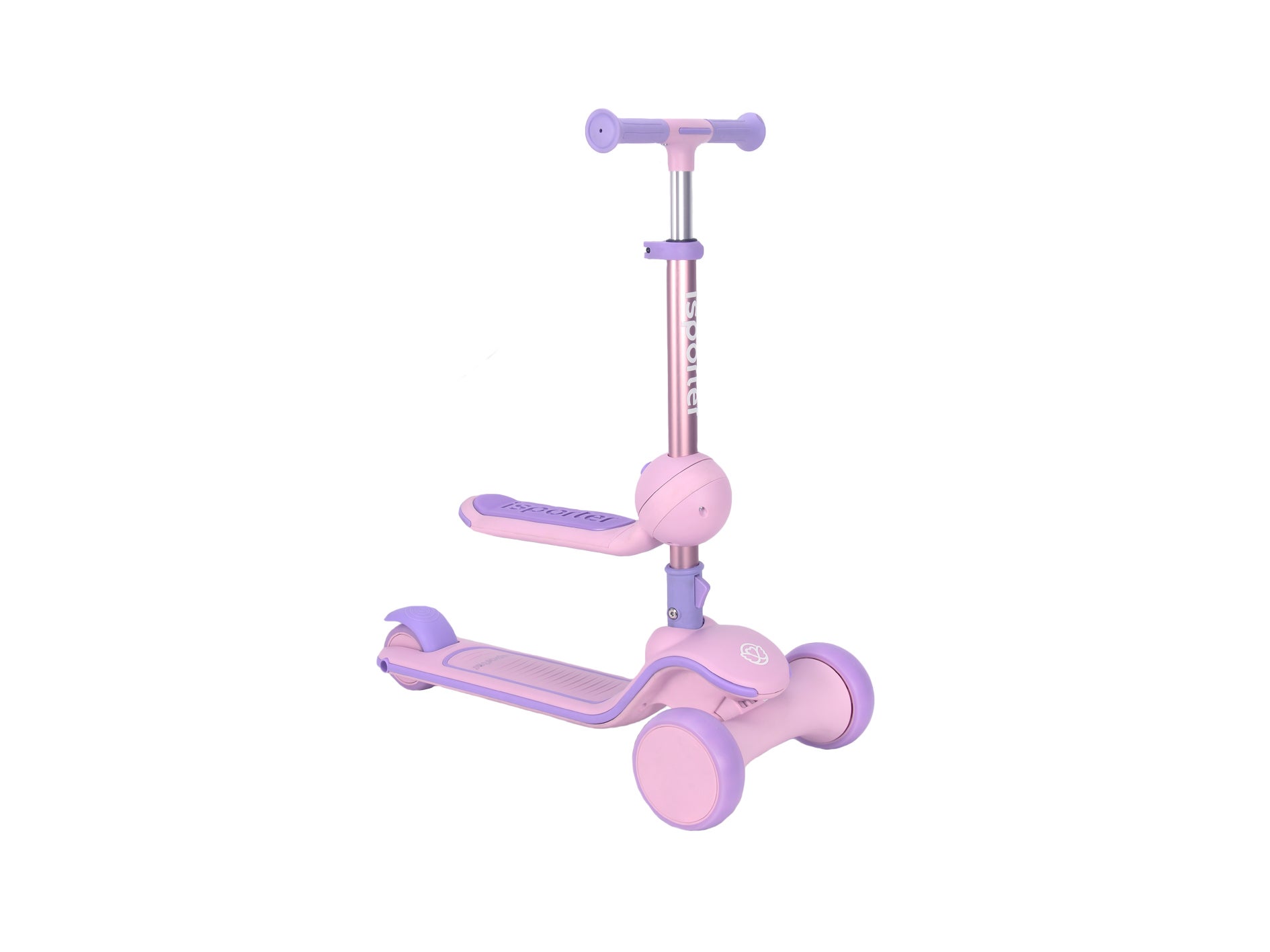 Skills - Scooter med sete rosa