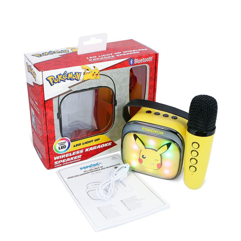 Pokémon Karaokehøyttaler Pikachu LED-mikrofon