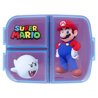 SUPER MARIO, Matboks med flere rom, 18 x 13 cm