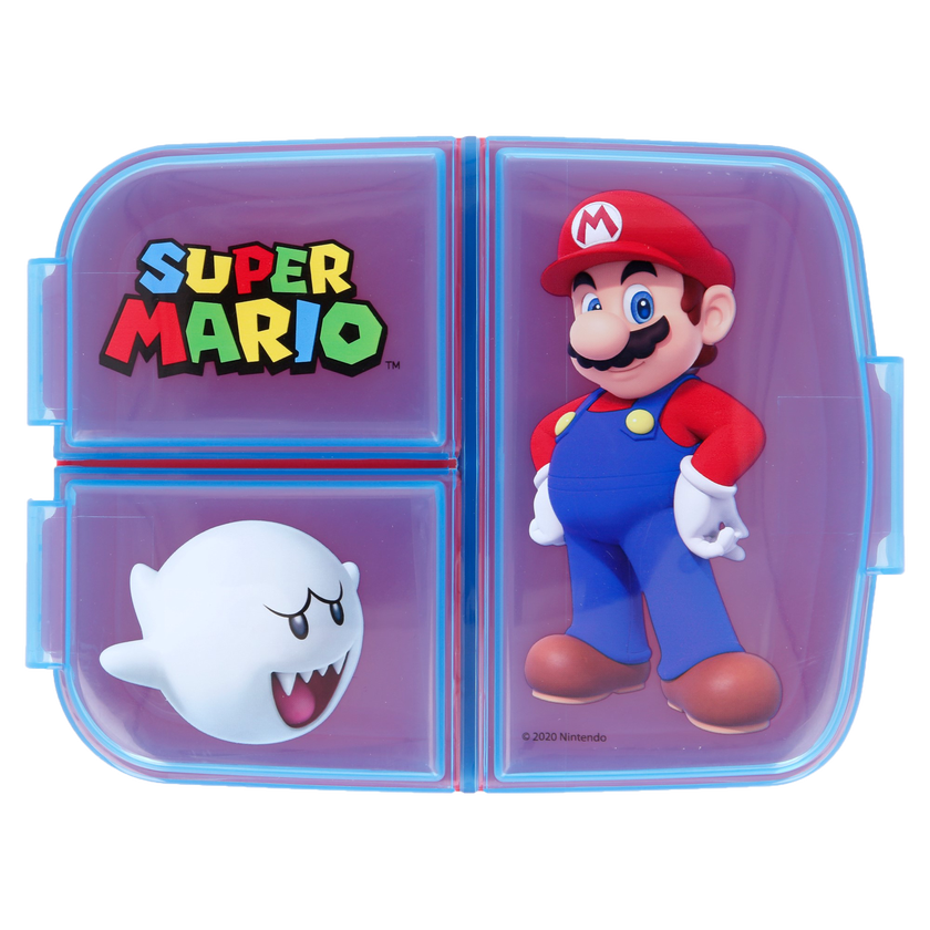 SUPER MARIO, Matboks med flere rom, 18 x 13 cm