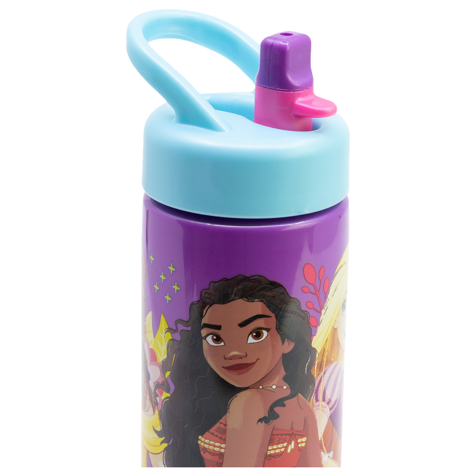 DISNEY PRINCESS, Vannflaske med sugerør, 420 ml